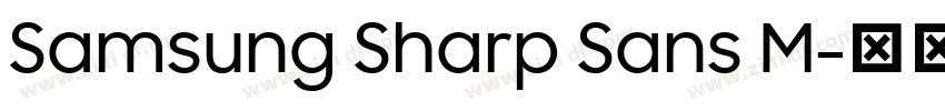 Samsung Sharp Sans M字体转换